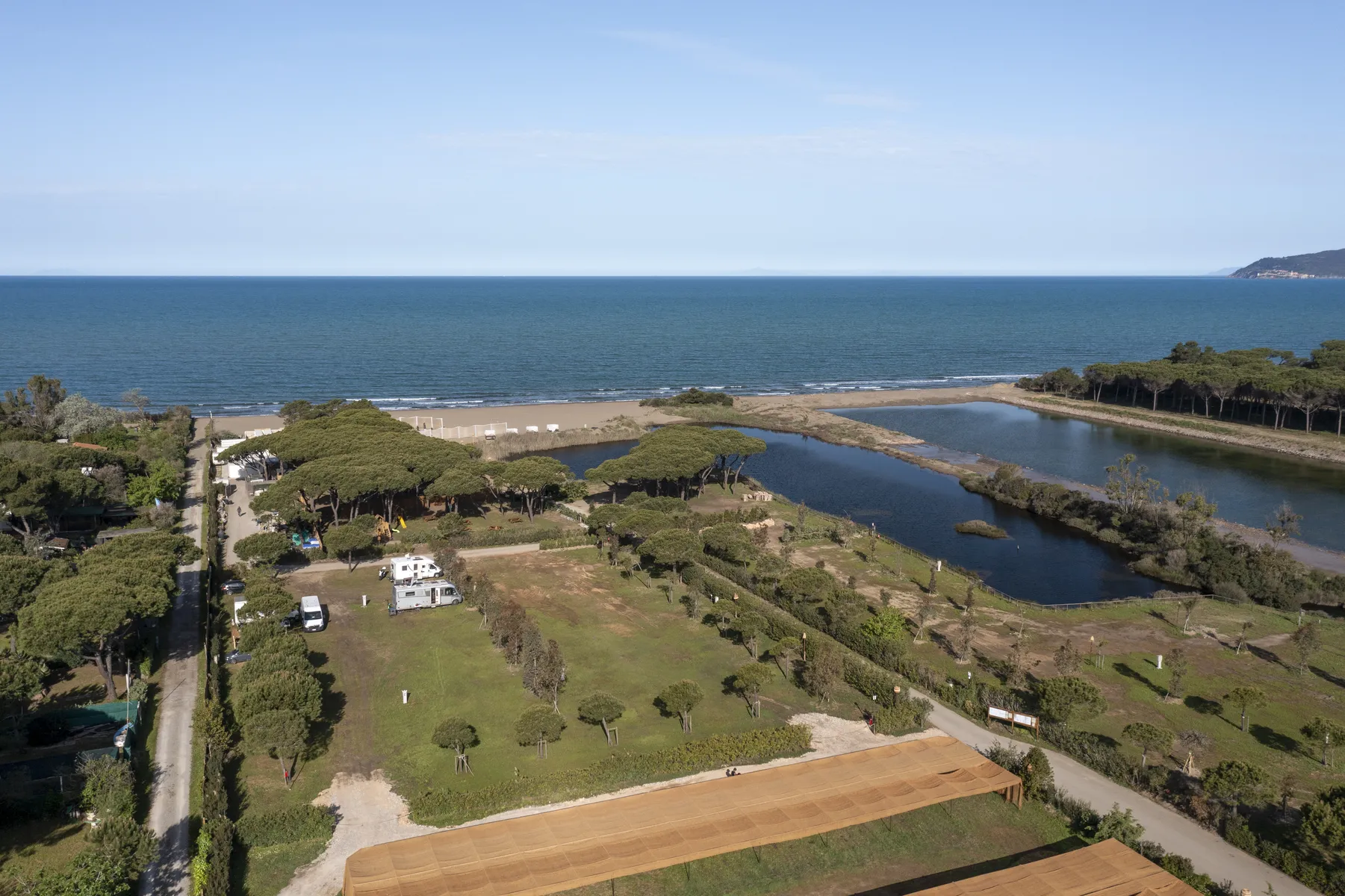 Nomad Argentario camper area by the sea