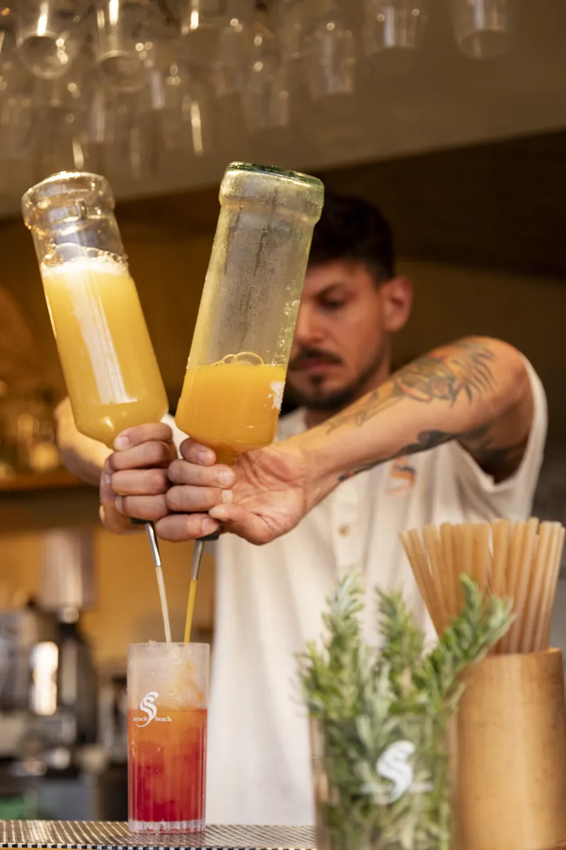 Guests riding to Singita Miracle Beach from Nomad Argentario